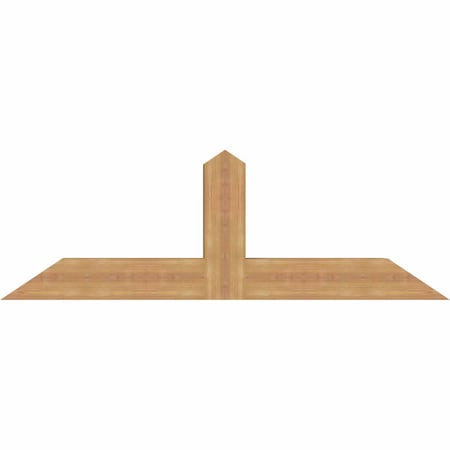 Ekena Millwork Portland Smooth Timber Gable Bracket, Western Red Cedar, 60"W x 20"H x 5 1/2"D x 5 1/2"F, 8/12 Pitch GBW060X20X0606POR00SWR